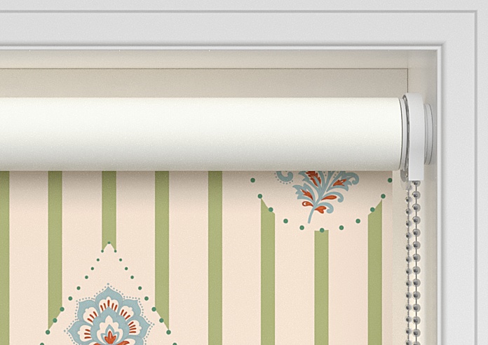 Petal & Block Bolli Stripe, Neem - Twist & Fit Roller Blind - Image 10